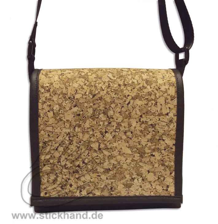 0304116 City-bag Lederimitat/Kork "mini" Korkstoff Konfetti-Optik fein