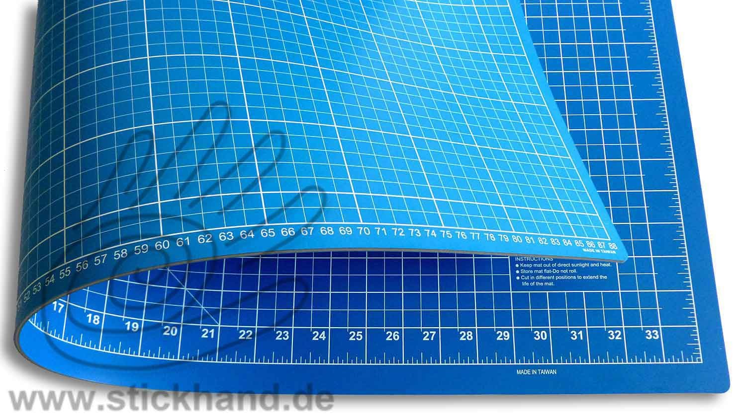 0604103 Schneidematten 90 x 60 cm blau-hellblau