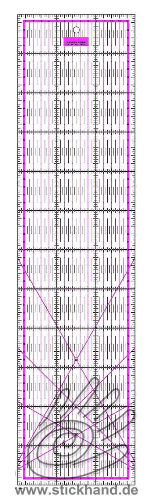 0604116 Patchworklineal 60 x 15 cm lila