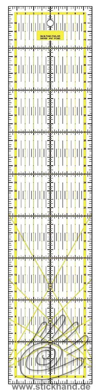 0604123 Patchworklineal 45 x 10 cm gelb