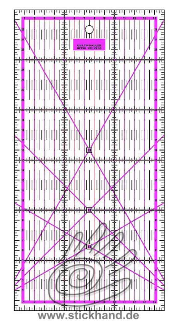 0604126 Patchworklineal 30 x 15 cm lila