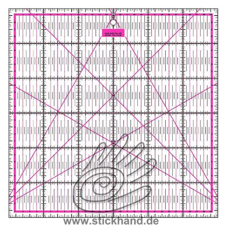  0604130 Patchworklineal 30 x 30 cm pink