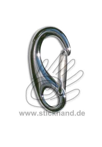 0604169_Schnappverschluss oder Karabiner mit Bügel - silberfarben