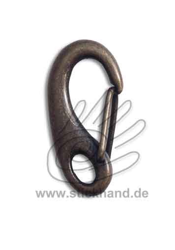 0604173_Schnappverschluss oder Karabiner mit Bügel - messingfarben