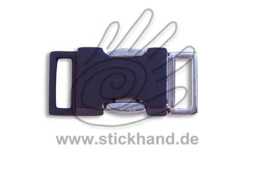 0604186_Steckverschluss, klein schwarz/silber 10 mm 