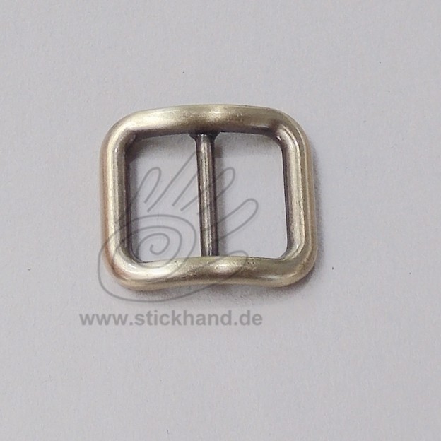 0604232 Steg- oder Verstellschnalle, 20 mm, messingfarben 