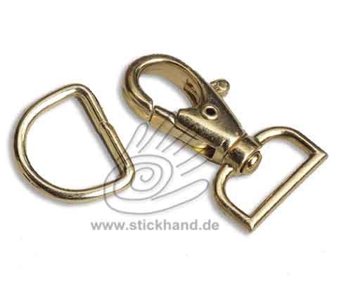 0604248_Karabiner - gold-farben