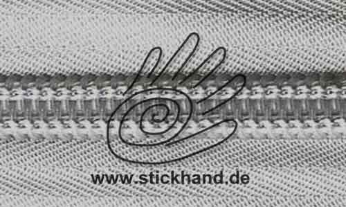 0621257 Reißverschluss, 10mm, Hellgrau