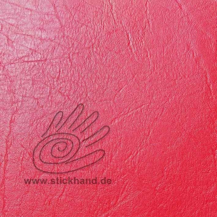 4470413 Lederimitat AT -  Struktur: gewolkt - Farbe: rot