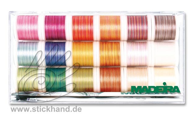 8035 Stickbox Cotona No.50 Multicolor Farben