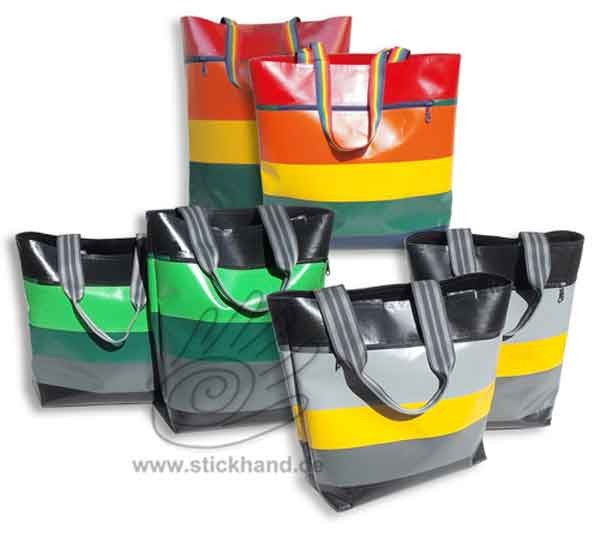 0304079 Nähanleitung- Shopper in stripes