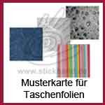 Sort 112 Musterkarte Taschenfolie