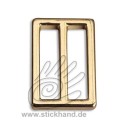 0604242 Steg- oder Verstellschnalle, 30 mm goldfarben 