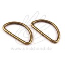 0604264 D-Ring messingfarben, 32 mm Durchlass