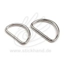 0604265 D-Ring silberfarben, 32 mm Durchlass