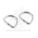 0604266 D-Ring silberfarben, 20 mm Durchlass