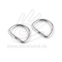 0604267 D-Ring silberfarben, 12 mm Durchlass