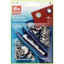 Prym 541 374 Ösen mit Scheiben 8 mm Durchmesser, silberfarben