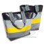0205134 shopper in stripes Materialset gelb-grau