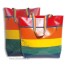 0205137 shopper in stripes Materialset bunt