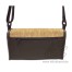 0304118 City-bag Lederimitat/Kork "klein & aktuell" Korkstoff Dunkelbraun-gold