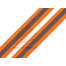0603141 Reflektierendes Band - orange-grau-orange - 25mm breit