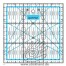 0604137 Patchworklineal 15 x 15 cm blau