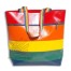 0205137 shopper in stripes Materialset bunt