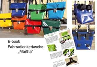 E-book Fahrradlenkertasche Martha aus LKW-Plane